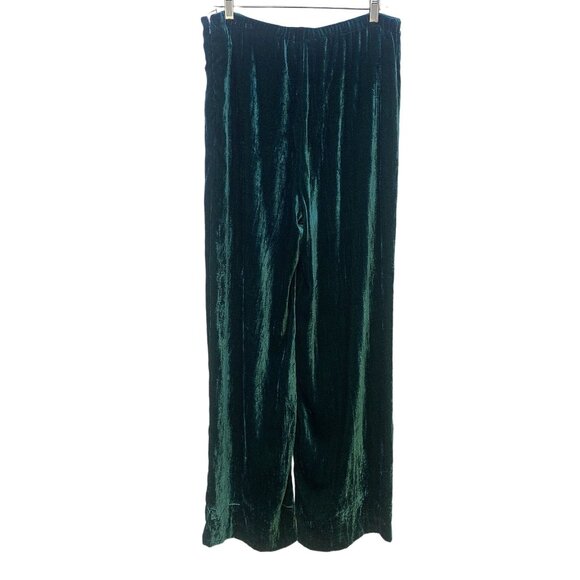 NWT Double D Ranch Green Velvet La Loma Pant Size Large - Picture 2 of 6